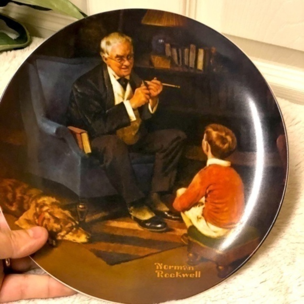 Norman Rockwell The Tycoon Collector Plate